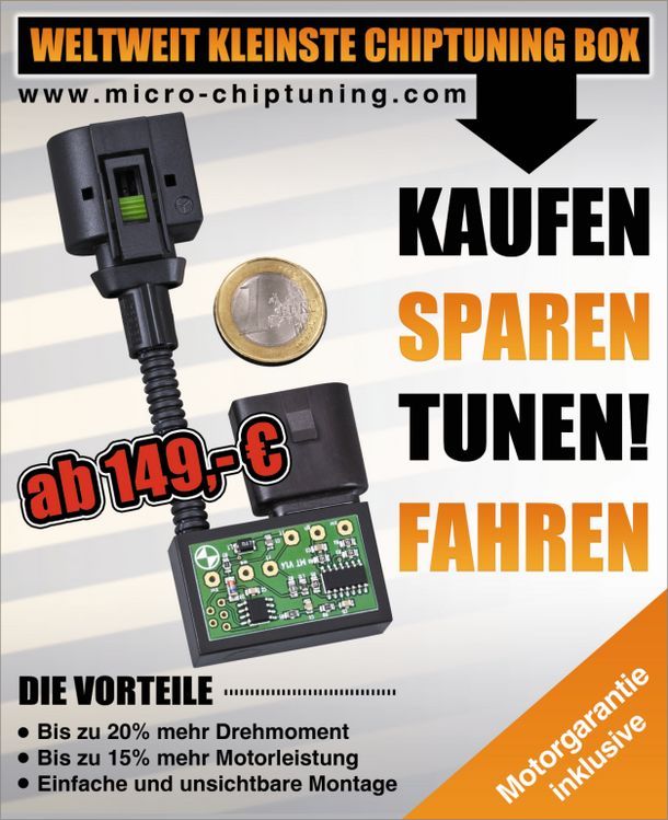 Micro-Chiptuning für Diesel und Benzinmotoren
